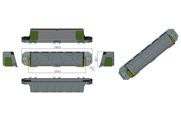Силовой каркас-кунг Baja Racing (тип Т) с 2-мя большими рыбацкими ящиками Ford F-150, Toyota Tundra