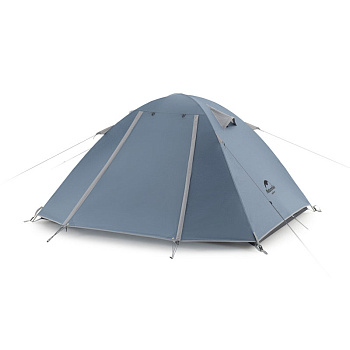 Палатка Naturehike P-Series 4-местная, алюминиевый каркас, голубая
