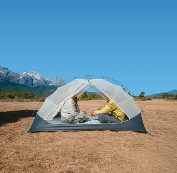 1 Палатка Naturehike Mongar UL 2-местная, алюминиевый каркас, сверхлегкая, серая