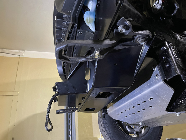 Площадка РИФ под лебёдку в штатный бампер Dodge Ram 1500 Rebel 2019+ (бензин)