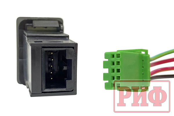 Кнопка ВКЛ/ВЫКЛ, голубой, универсальная TOYOTA 32x22