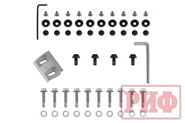 Крышка кузова РИФ для Dongfeng DF6, роллета раздвижная 1511х1570 мм, алюминиевая, черная