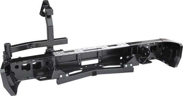 Бампер РИФ задний Toyota Tundra 07-13 площ. под лебёдку,квадратом под фаркоп,калиткой и фонарями