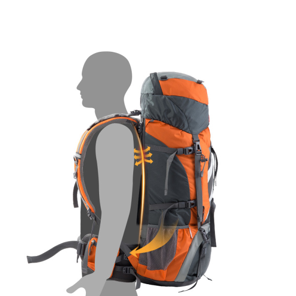 Рюкзак туристический Naturehike 70 л, оранжевый