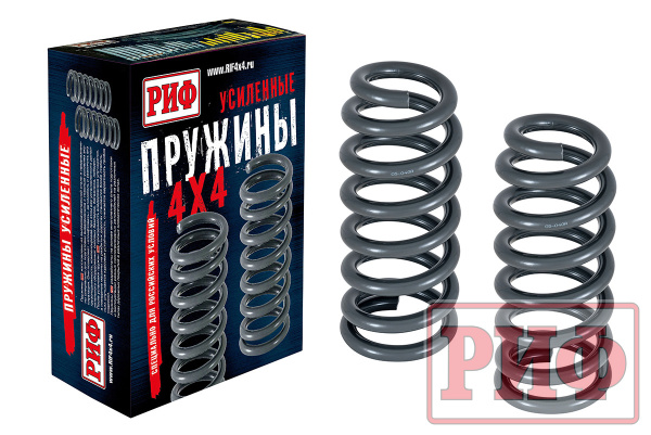 Пружины РИФ передние Mitsubishi Pajero III, IV 2000+ 0-50 кг дизель 3,2 лифт 20 мм, бензин 3.0 40 мм лифт