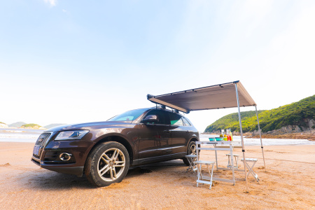 1 Маркиза автомобильная РИФ 2х2,5 м, (канвас) песочный