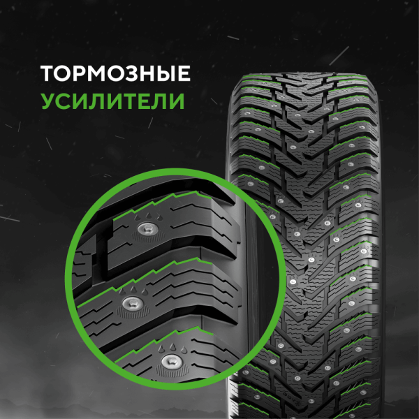 Шина Ikon Tyres 235/65 R18 110T XL Character Ice 8 SUV Studded (Nordman 8 SUV) шип.