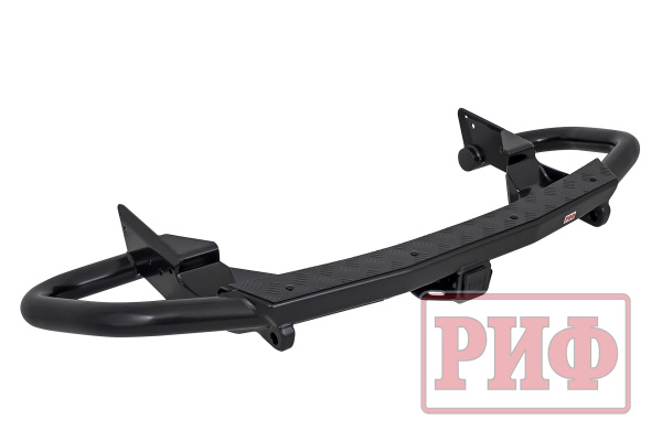 Бампер РИФ задний силовой/защита штатного бампера Haval H5 2019-2021 c квадратом под фаркоп