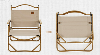 Кресло туристическое Naturehike MW02, складное, увеличенное, черное, до 120 кг