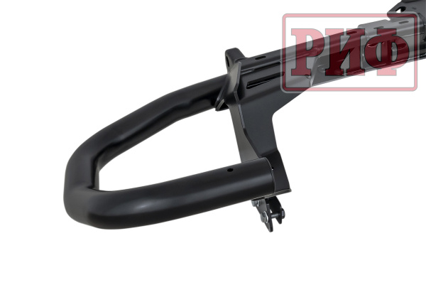 Бампер РИФ задний силовой/защита штатного бампера Mitsubishi Pajero Sport 2021+ c квадратом под фаркоп