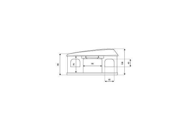 Палатка на крышу автомобиля AUTOHOME MAGGIOLINA GRAND TOUR LARGE 360 BLACK STORM, чёрный тент, лестница 215 мм