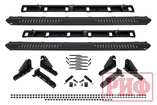 Пороги РИФ силовые алюминиевые для Dodge Ram 1500 Rebel 2019+
