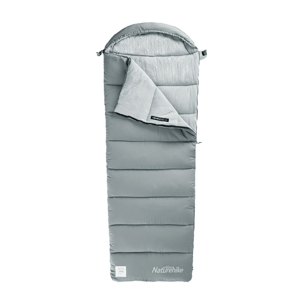 Мешок спальный Naturehike Evenlope M300, (190+30)х75 см, (левый) (ТК: +6°C), серый Мешок спальный Naturehike Evenlope M300, (190+30)х75 см, (левый) (ТК: +6°C), серый