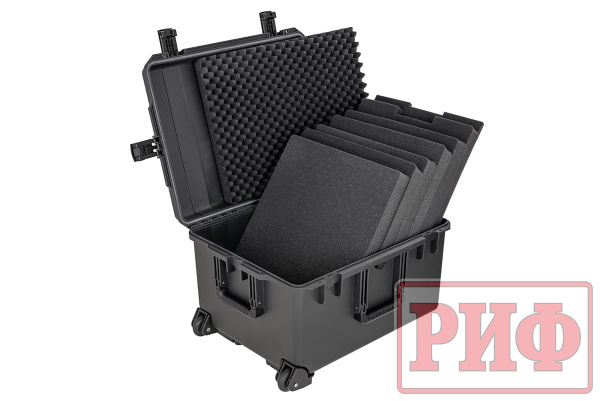 Кейс защитный ударопрочный РИФ 625x500x366  мм на колесах с телескопической ручкой