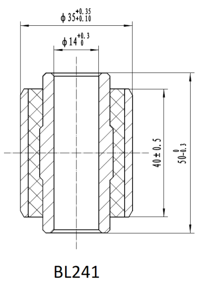 Втулка амортизаторов РИФ SA241, SA245 (с маркировкой 1), Mitsubishi L200 IV-V поколение / Pajero Sport II,III / Pajero III,IV