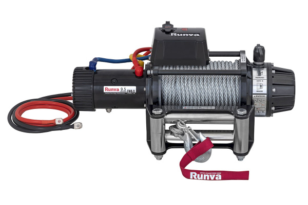 Лебёдка электрическая 24V Runva EWB9500S-Q24V 4350 кг влагозащищенная, стальной трос