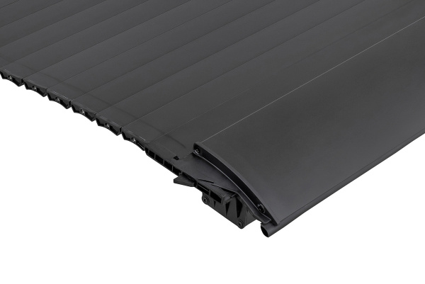 Крышка кузова РИФ для JAC T6/T8  Sollers ST8/ST6, роллета раздвижная 1538х1606 мм, алюминиевая, чернаяT