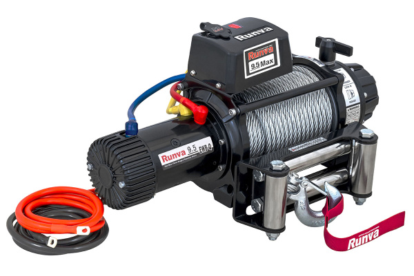 Лебёдка электрическая 24V Runva EWB9500S-Q24V 4350 кг влагозащищенная, стальной трос