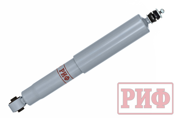 Амортизатор усиленный РИФ задний газовый Mitsubishi Pajero III, IV 2000+ штатный и лифт 0-40 мм