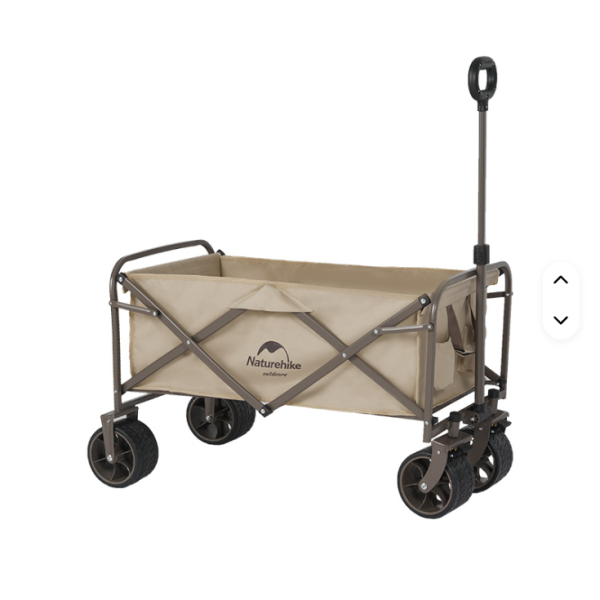 Тележка туристическая Naturehike Light 89х50х106 см, 90 л, коричневая