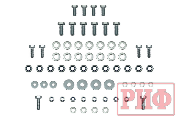 Бампер РИФ силовой передний для ГАЗ Соболь NN под штатные фары, стандарт