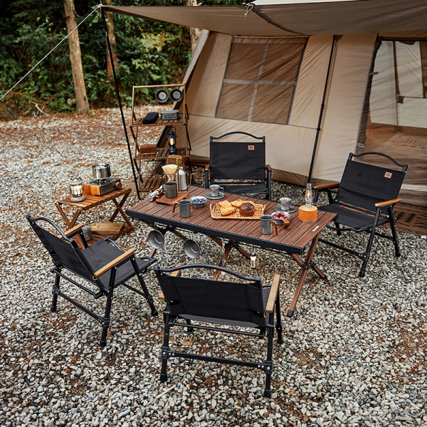 Стол туристический Naturehike Star Jane L02 складной, 125х60х43 см,с Х-образными ножками, коричневый