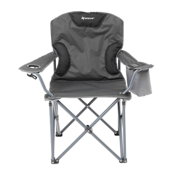 1 Кресло NISUS складное серое 150 кг.