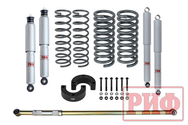 Лифт-комплект РИФ газовый ВАЗ Нива 2121, 21213 лифт 25 мм +0-50 кг
