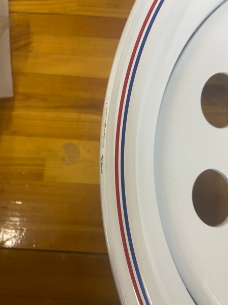 1 Диск усиленный Тойота Ниссан стальной белый 6x139,7 8xR17 d110 ET-10 (уценка)