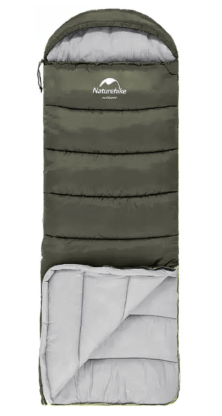 4 Мешок спальный Naturehike U350, (190х30)х75 см, (левый) (ТК: +1°C), темно-зеленый 4 Мешок спальный Naturehike U350, (190х30)х75 см, (левый) (ТК: +1°C), темно-зеленый