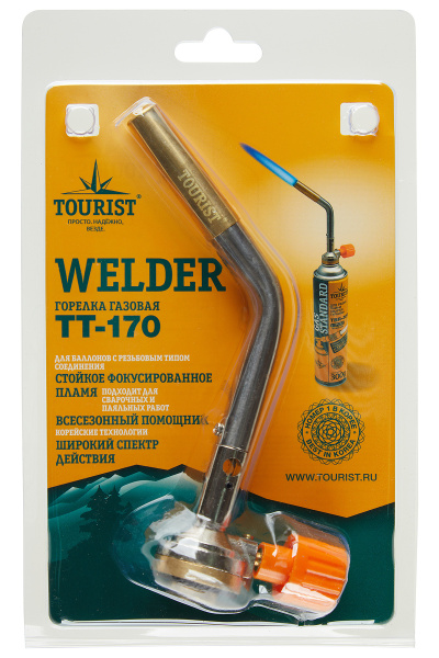 Резак газовый TOURIST WELDER с соплом паяльного типа, на резьбовой баллон
