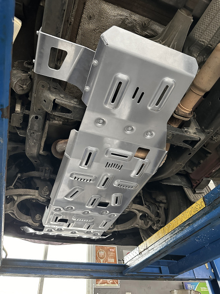 Защита Falcon радиатора, картера, РК, КПП для RAM (Dodge) 1500 2022-2024, алюминий, 8 мм