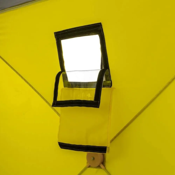 2 Палатка зимняя PREMIER Куб-2, желтый/серый