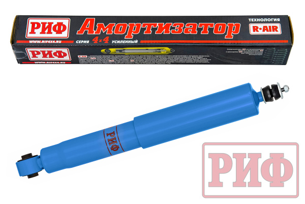Амортизатор усиленный РИФ "Арктика" задний Mitsubishi Pajero III, IV 2000+ штатный и лифт 0-40 мм