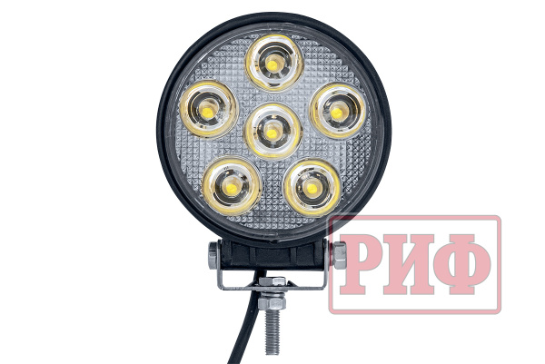 Светодиодная фара рабочего света РИФ D116 мм 18W