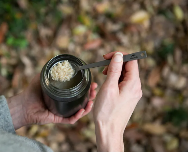 5 Набор столовых приборов Naturehike (нож, вилка, ложка), титан, в чехле