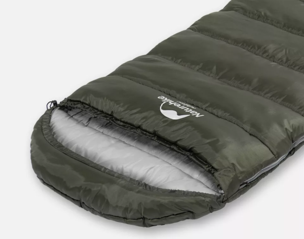 4.Мешок спальный Naturehike U150, 220х75 см, (ТК: +11°C), правый, темно-зеленый 4.Мешок спальный Naturehike U150, 220х75 см, (ТК: +11°C), правый, темно-зеленый