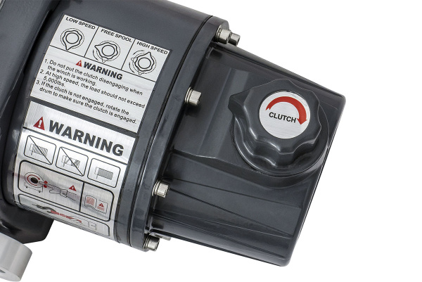 Лебёдка электрическая двухскоростная 12V Runva 10000 lbs 4500 кг (синтетический трос) Лебёдка электрическая двухскоростная 12V Runva 10000 lbs 4500 кг (синтетический трос)