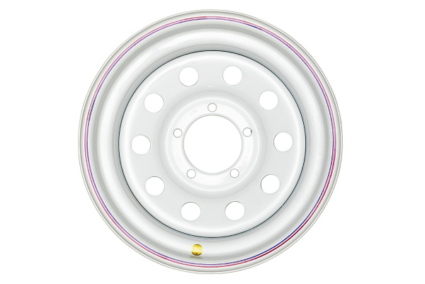 Диск УАЗ крашеный белый 5x139,7 8xR16 d110