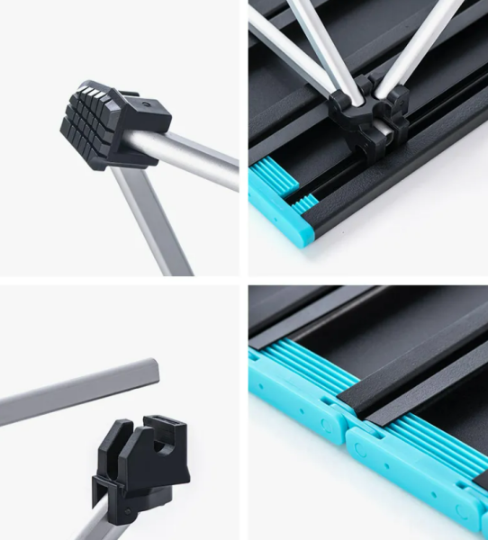 3 Стол туристический Naturehike складной, 68х46х40,5 см, чёрный