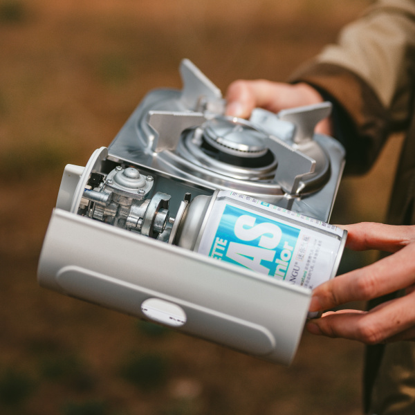 4 Плита газовая Naturehike 2,2 кВт, темно-белая