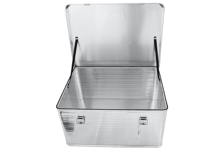 Ящик алюминиевый РИФ усиленный с замком 782х585х412 мм (ДхШхВ)