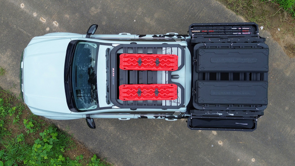 Силовой каркас-кунг Baja Racing (тип А) с 2-мя малыми рыбацкими ящиками Mitsubishi L200, Isuzu D-MAX, Nissan Navara