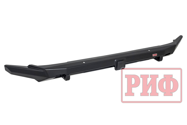 Бампер передний силовой/защита штатного бампера РИФ Renault Duster 2021+ с квадратом под фаркоп и защитой радиатора