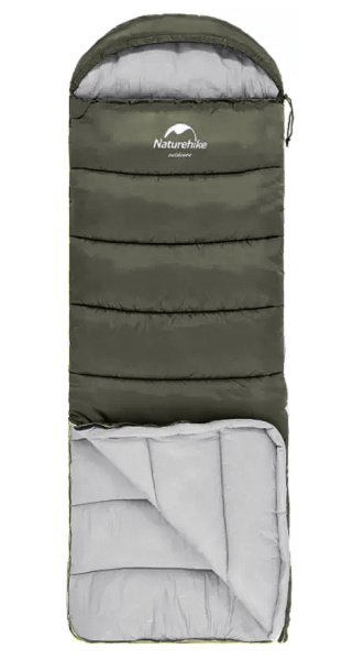 1.Мешок спальный Naturehike U150, 220х75 см, (ТК: +11°C), правый, темно-зеленый 1.Мешок спальный Naturehike U150, 220х75 см, (ТК: +11°C), правый, темно-зеленый