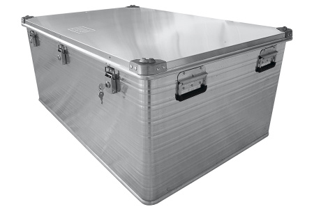 Ящик алюминиевый РИФ усиленный с замком 1176х790х517 мм (ДхШхВ)
