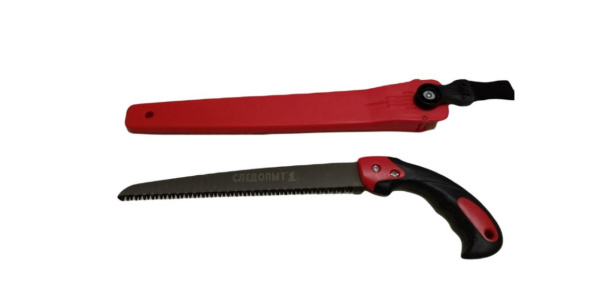 Пила туристическая "СЛЕДОПЫТ-HUNTER", лезвие 26 см, в чехле