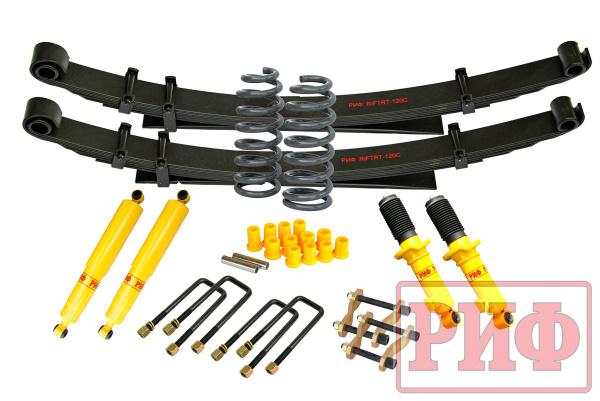 Лифт-комплект РИФ Mitsubishi L200 2015-2023, Fiat Fullback 2016+ жесткий лифт 40 мм