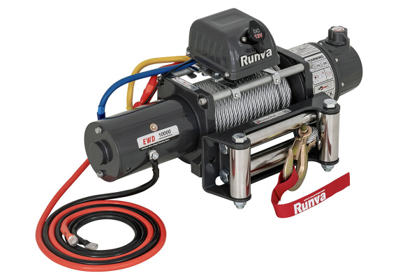 Лебёдка электрическая двухскоростная 12V Runva 10000 lbs 4500 кг Лебёдка электрическая двухскоростная 12V Runva 10000 lbs 4500 кг