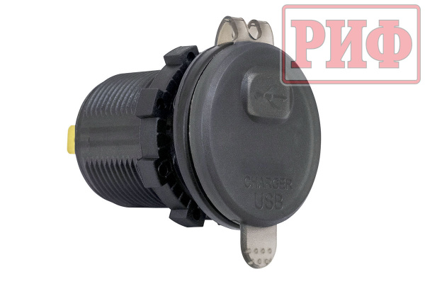 Розетка USB QC 3.0 с вольтметром, 34x37х54